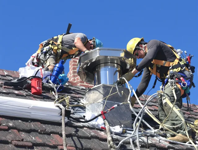 Protective chimney cap installed by East Los Angeles Chimney Sweep in East Los Angeles, CA