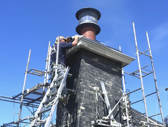 Sturdy chimney crown finished by East Los Angeles Chimney Sweep in East Los Angeles, CA
