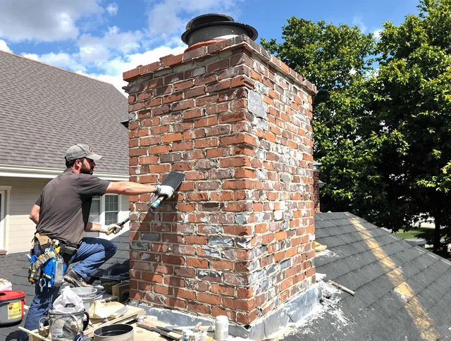 Completed chimney rebuild by East Los Angeles Chimney Sweep in East Los Angeles, CA