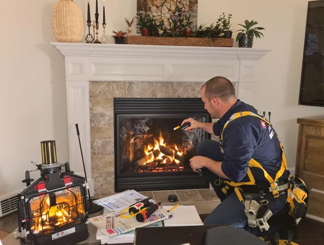 Safety-focused fireplace inspection by East Los Angeles Chimney Sweep in East Los Angeles, CA