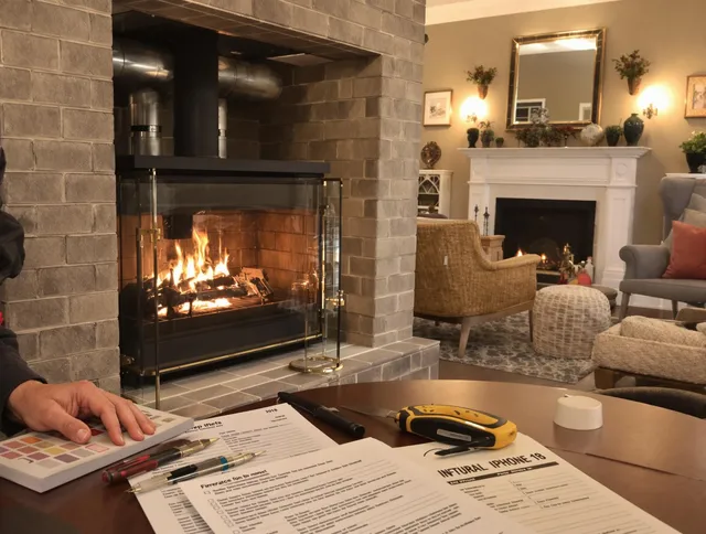 East Los Angeles Chimney Sweep verifying fireplace safety measures in East Los Angeles, CA