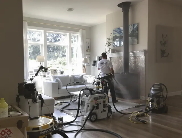 Soot removal service by East Los Angeles Chimney Sweep for a fireplace in East Los Angeles, CA